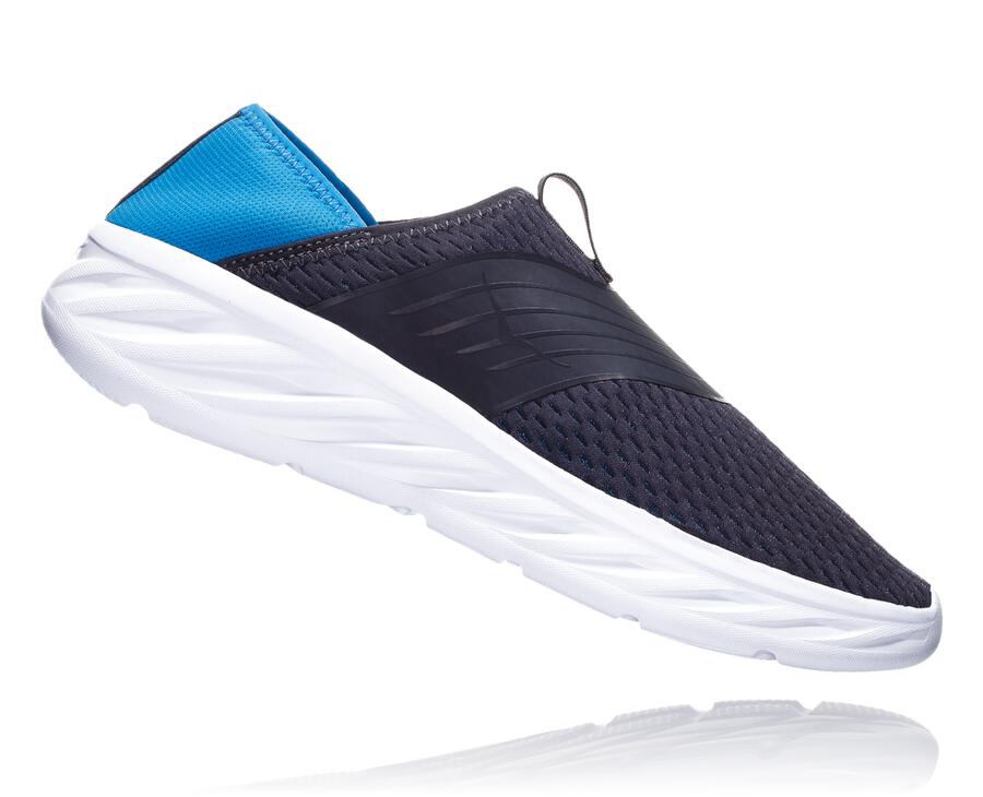 Hoka One One Sandals Mens Navy/White - ORA Recovery - 81243HLOD